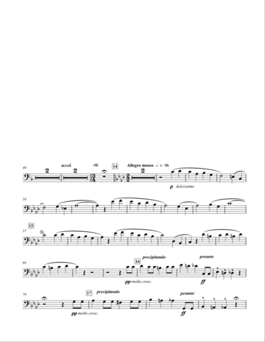 Concert Piece No. 5 for Solo Trombone & Band Trombone Solo scores gallery preview page 3