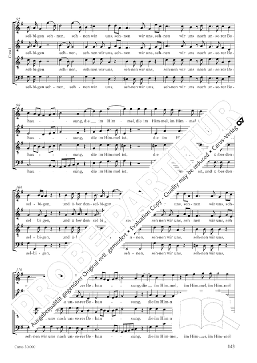 J.L. Bach: The complete motets Choir scores gallery preview page 150