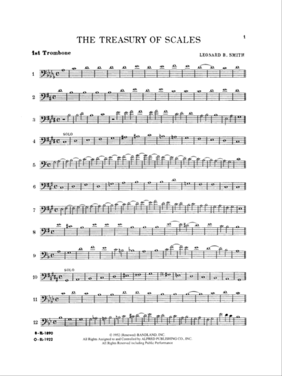 Treasury of Scales for Band and Orchestra