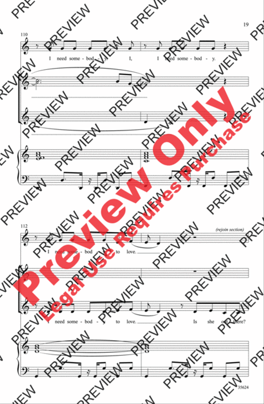 Baby! A Medley of Justin Bieber Hits 2-Part scores gallery preview page 19