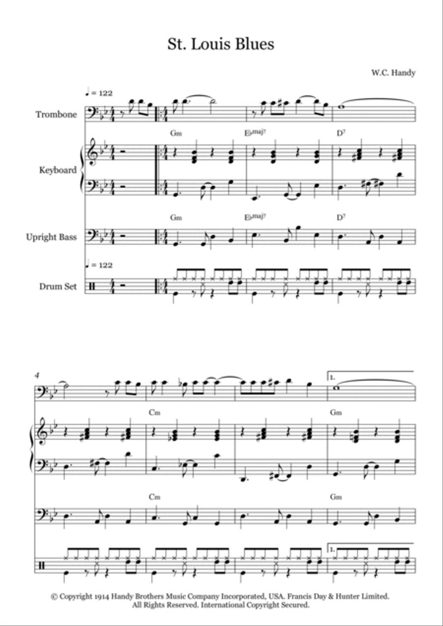 St. Louis Blues Small Ensemble scores gallery preview page 2