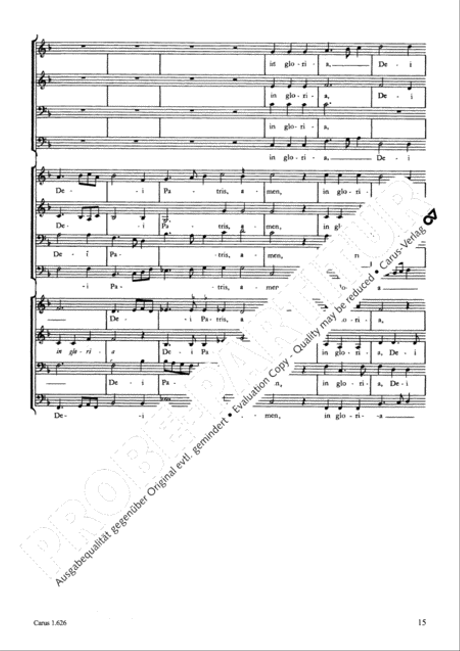 Gloria 4-Part scores gallery preview page 16