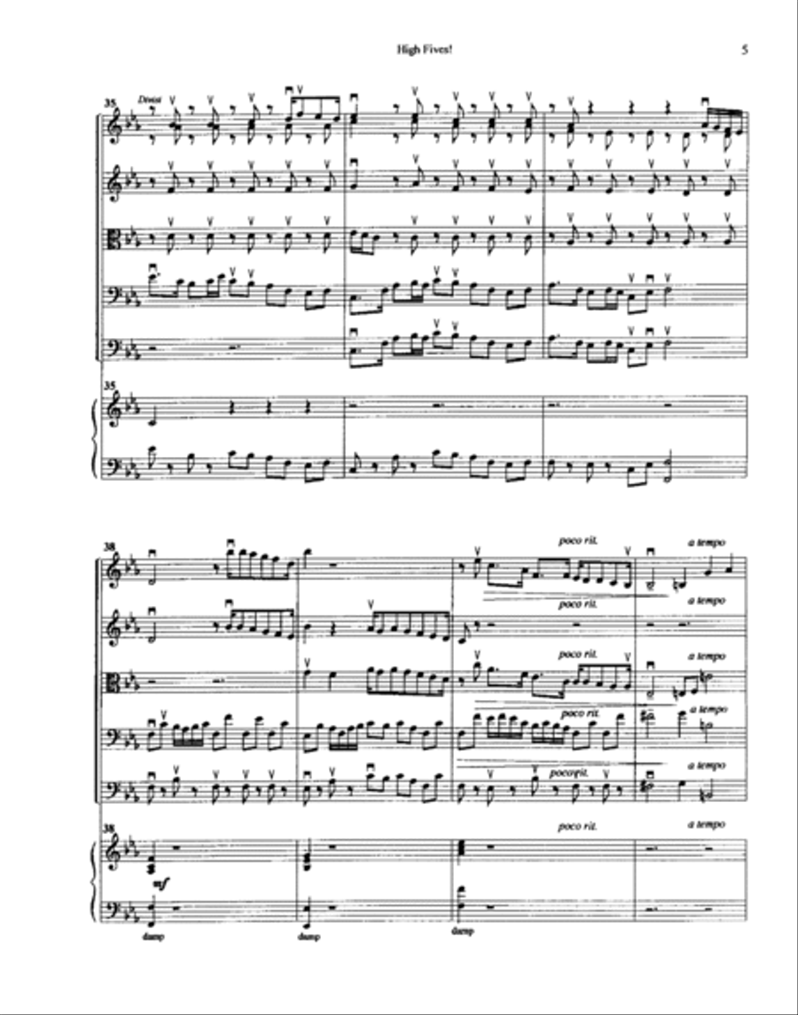 High Fives! Orchestra scores gallery preview page 6
