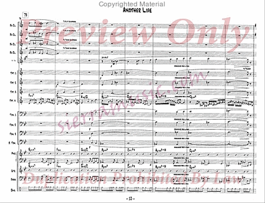 Another Life Big Band scores gallery preview page 11