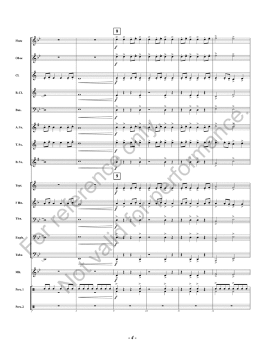 Boss Battle Concert Band scores gallery preview page 5
