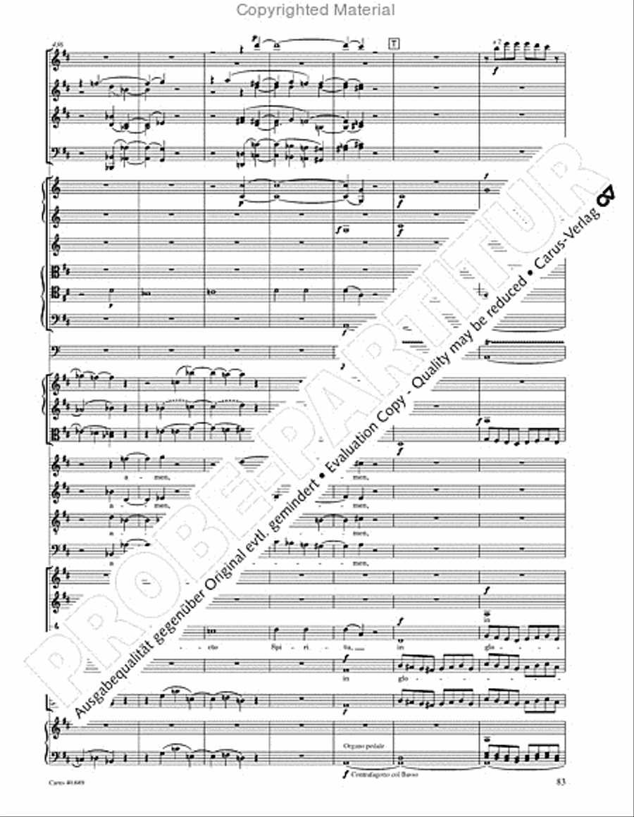 Missa solemnis Missa solemnis 4-Part scores gallery preview page 99