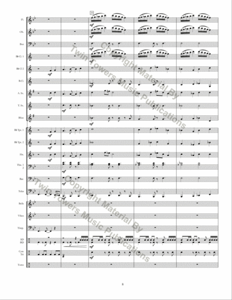 Ritmo Della Terra Concert Band scores gallery preview page 8