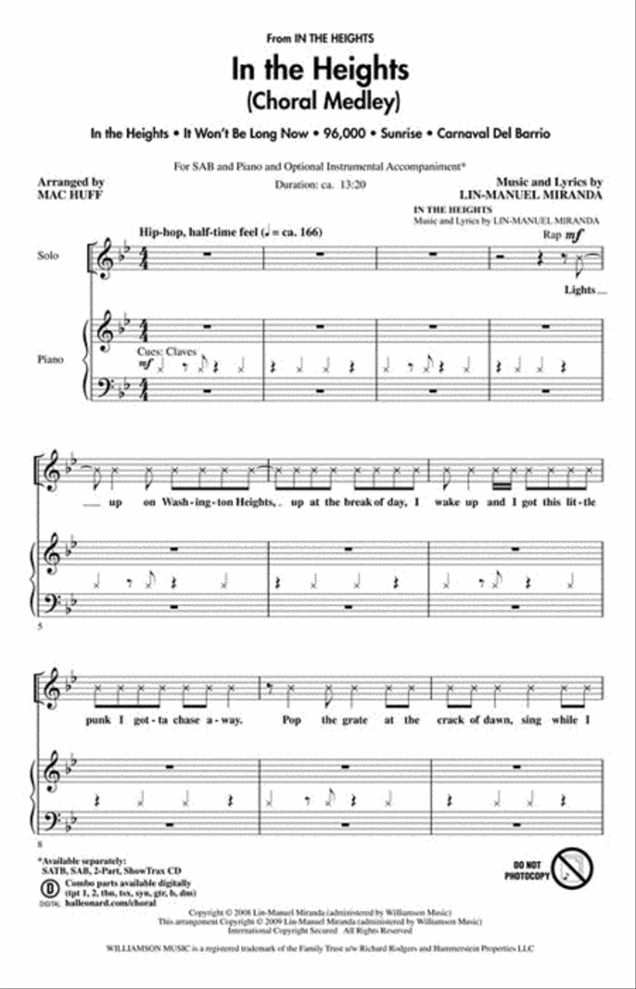 In the Heights 3-Part scores gallery preview page 2