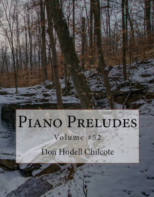 Book cover for Piano Preludes Volume #52