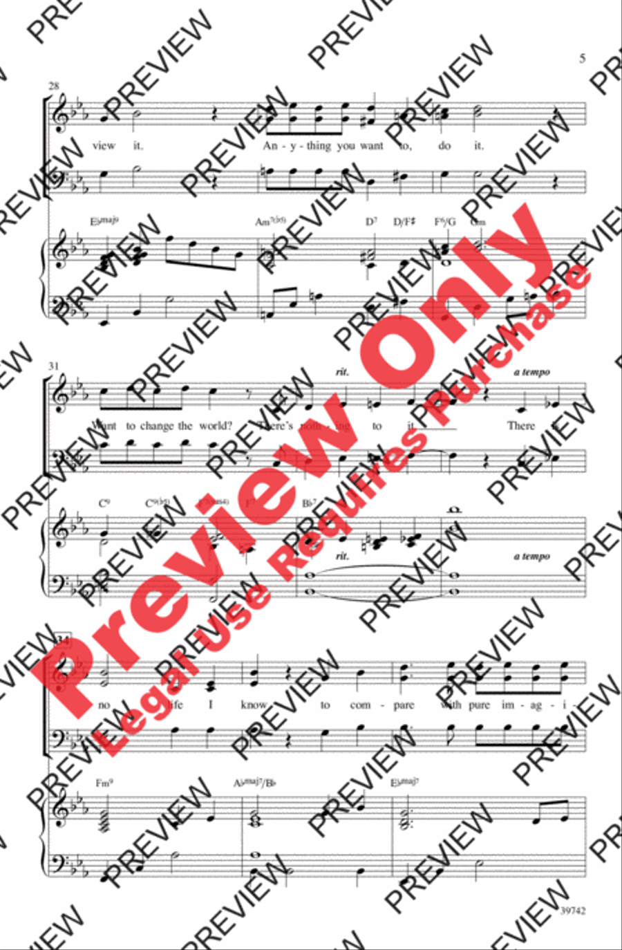 Pure Imagination 3-Part scores gallery preview page 12