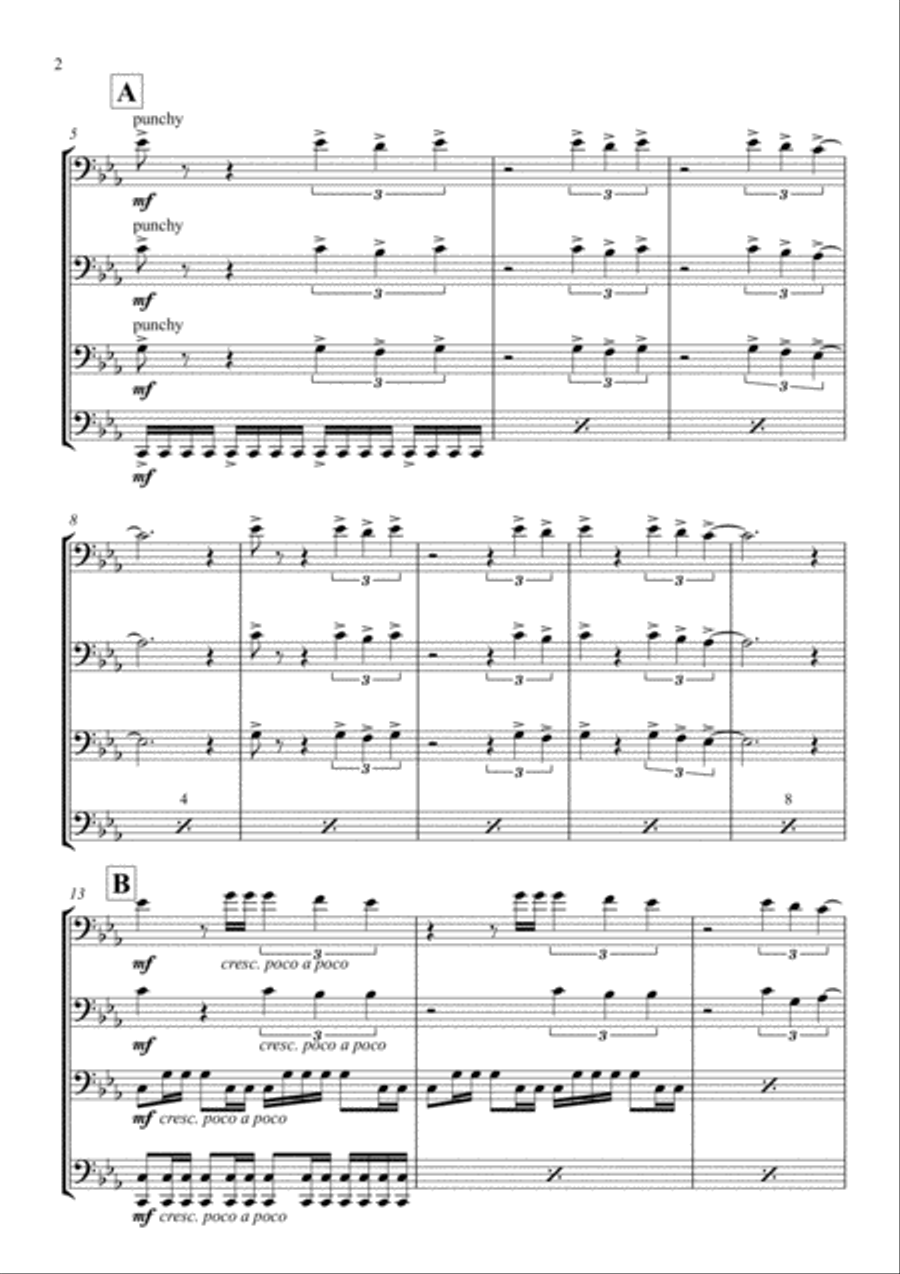 Eye Of The Tiger String Quartet scores gallery preview page 4