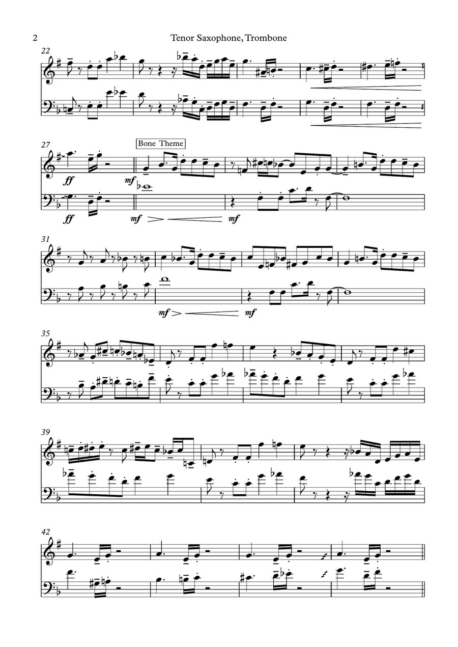 Watermelon Man Watermelon Man Trombone Duet scores gallery preview page 3