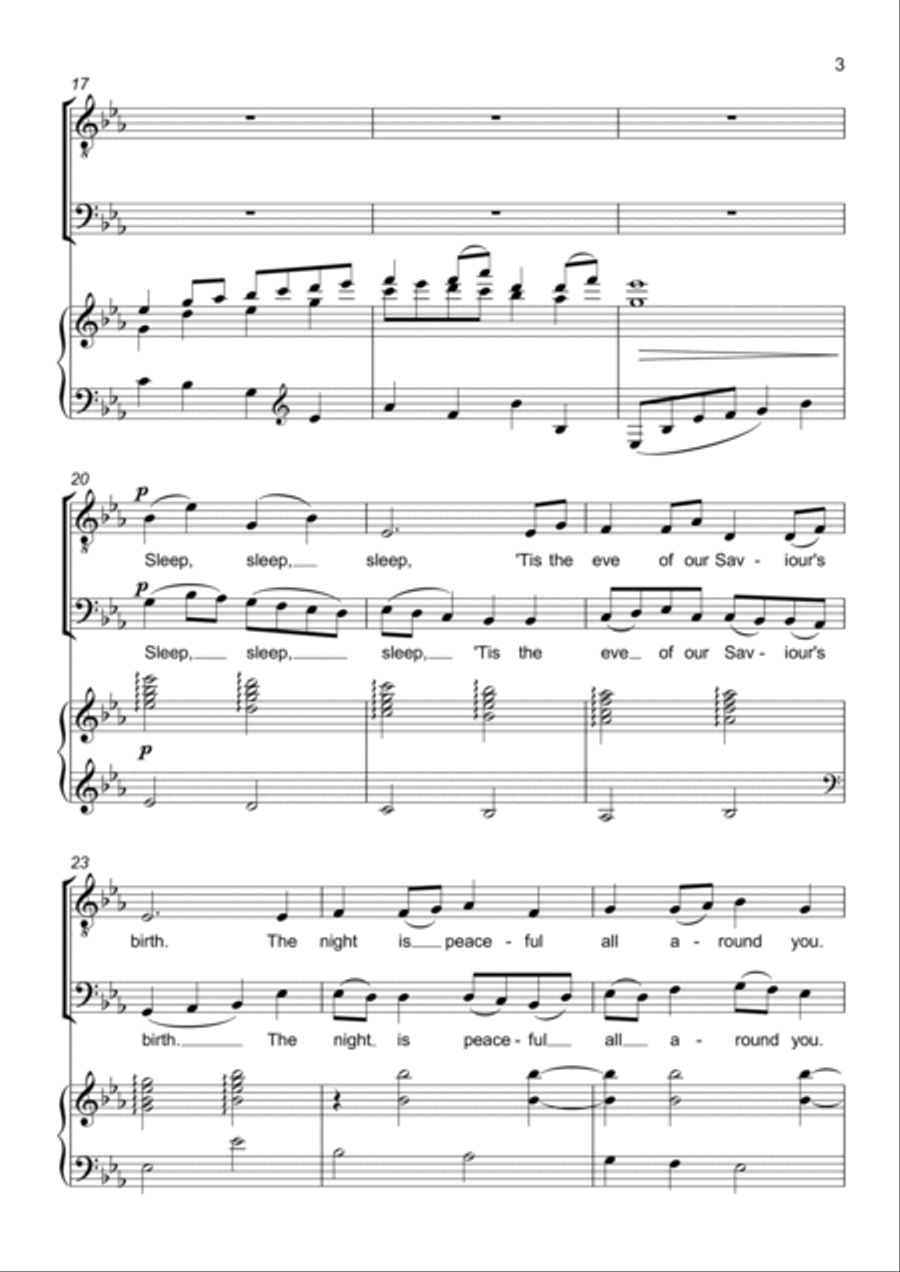 Still, still, still (Still still still) - Two part choir - TB - Lower Voices TB scores gallery preview page 3