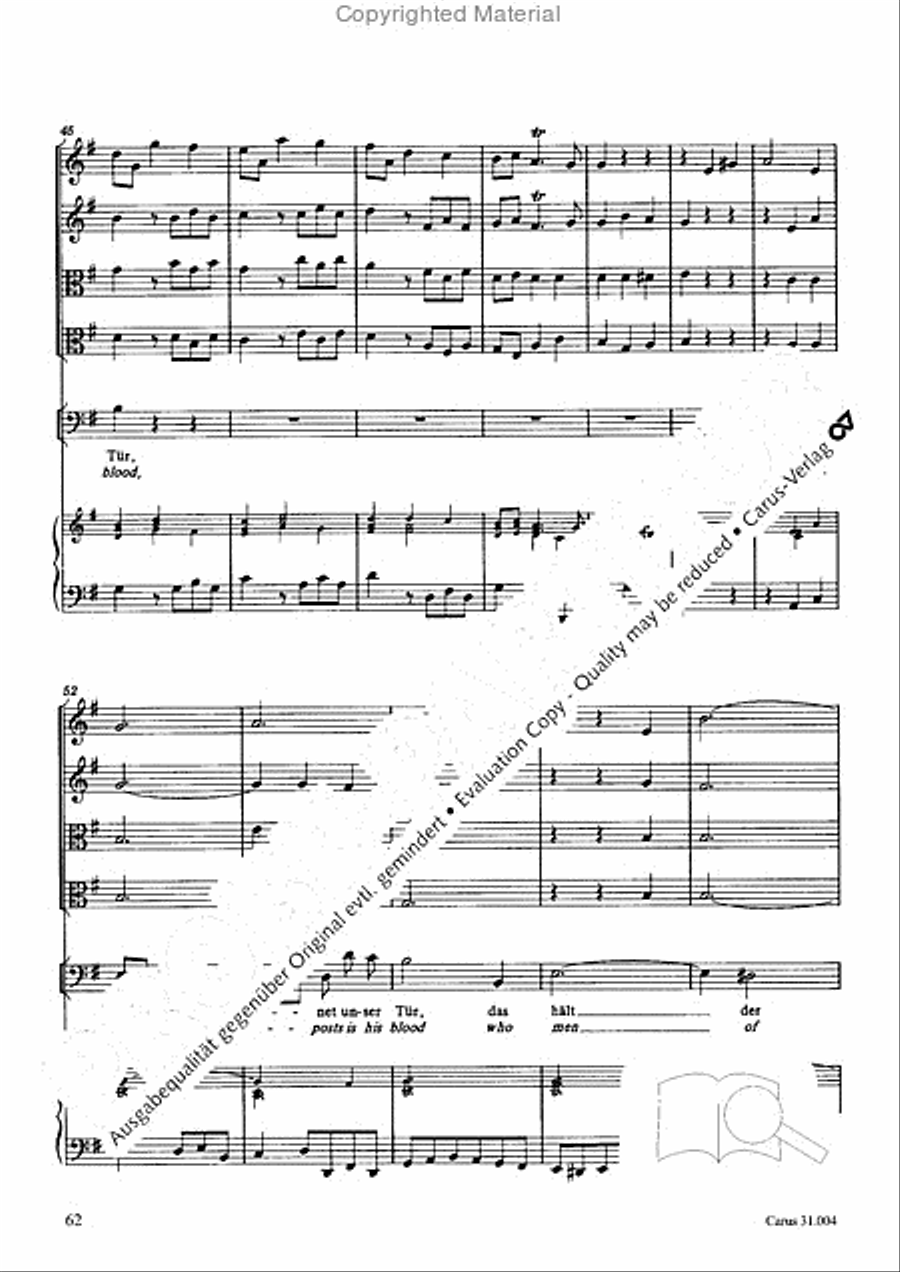 Christ lay in death's cold prison (Christ lag in Todesbanden) 4-Part scores gallery preview page 60