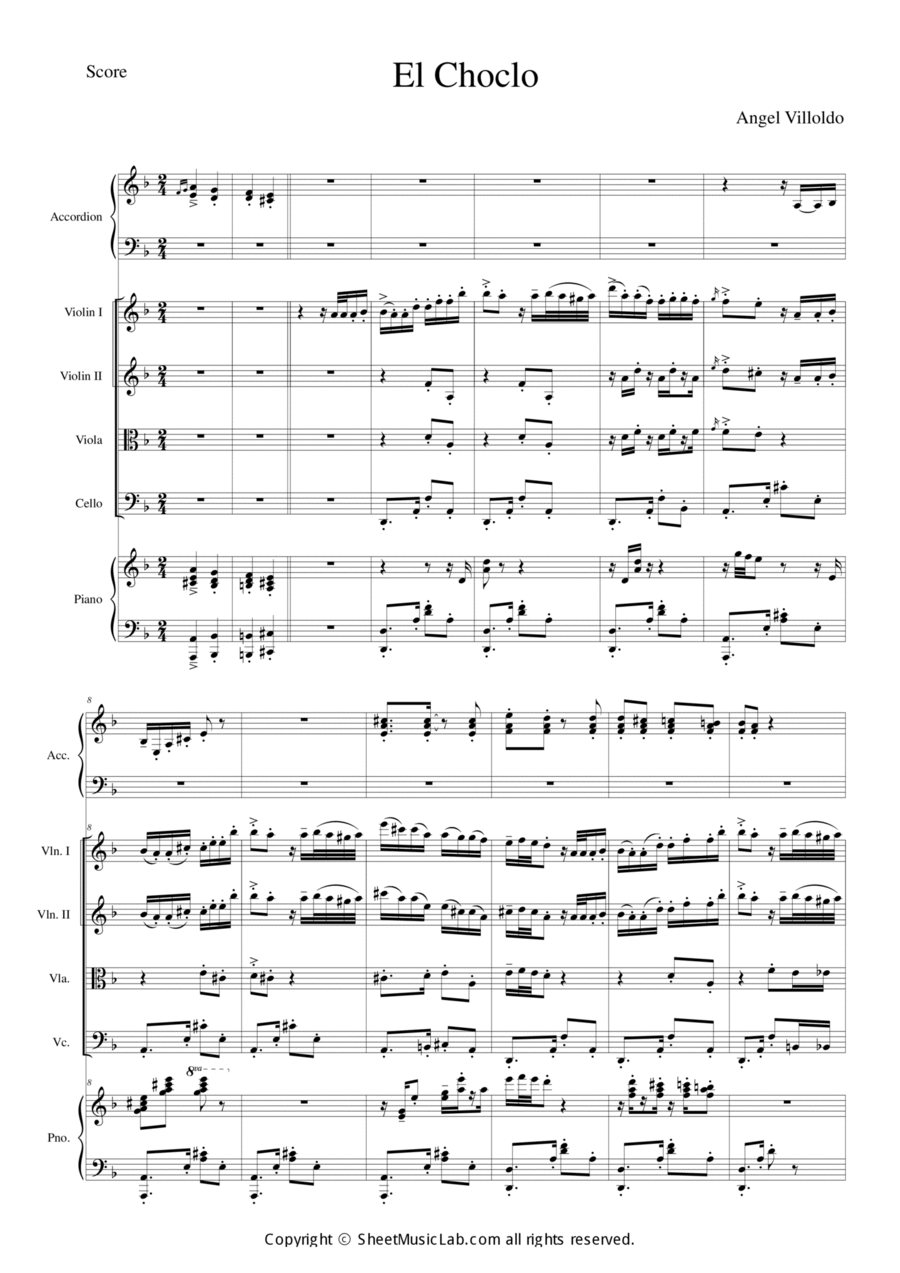El Choclo El Choclo Orchestra scores gallery preview page 1