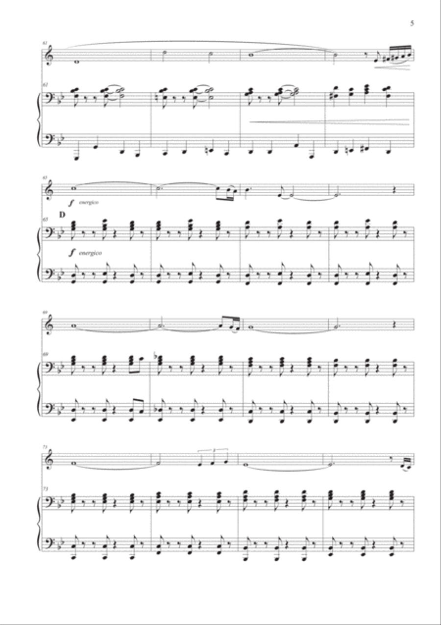 Tango Pour Claude Trumpet Solo scores gallery preview page 5