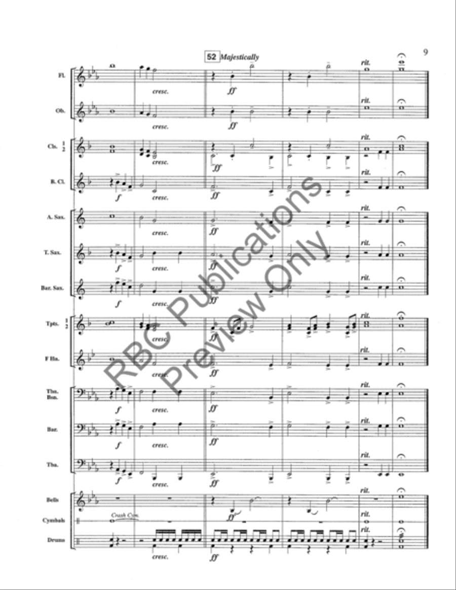 Fanfare And Chorale Fanfare And Chorale Concert Band scores gallery preview page 12