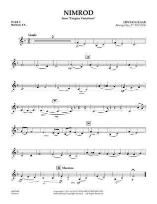 Nimrod (from Enigma Variations) - Pt.5 - Baritone T.C.