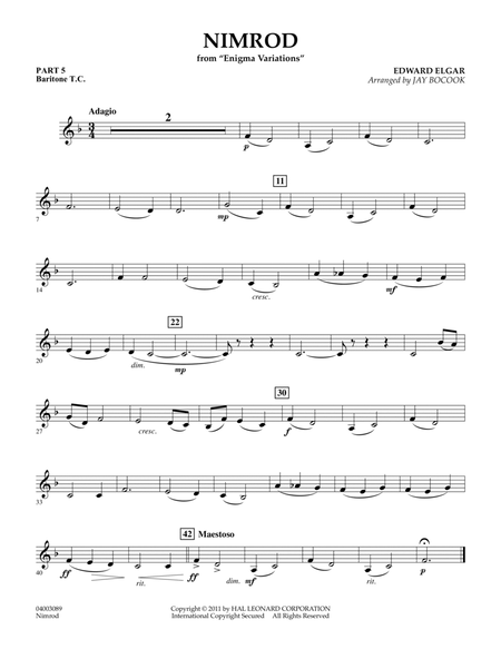 Nimrod (from Enigma Variations) - Pt.5 - Baritone T.C.