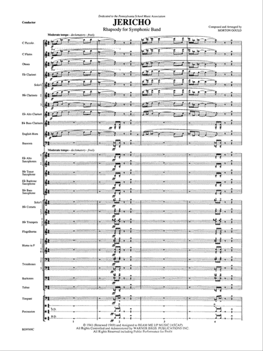 Jericho: Score Concert Band scores gallery preview page 5
