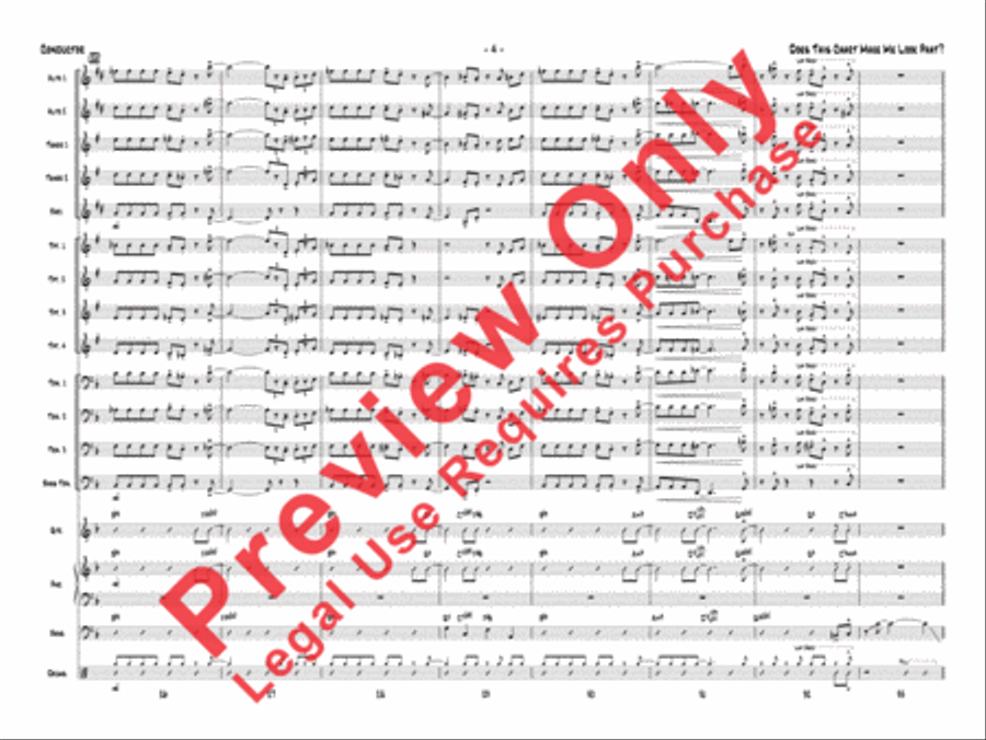 Does This Chart Make Me Look Phat? Jazz Ensemble scores gallery preview page 25