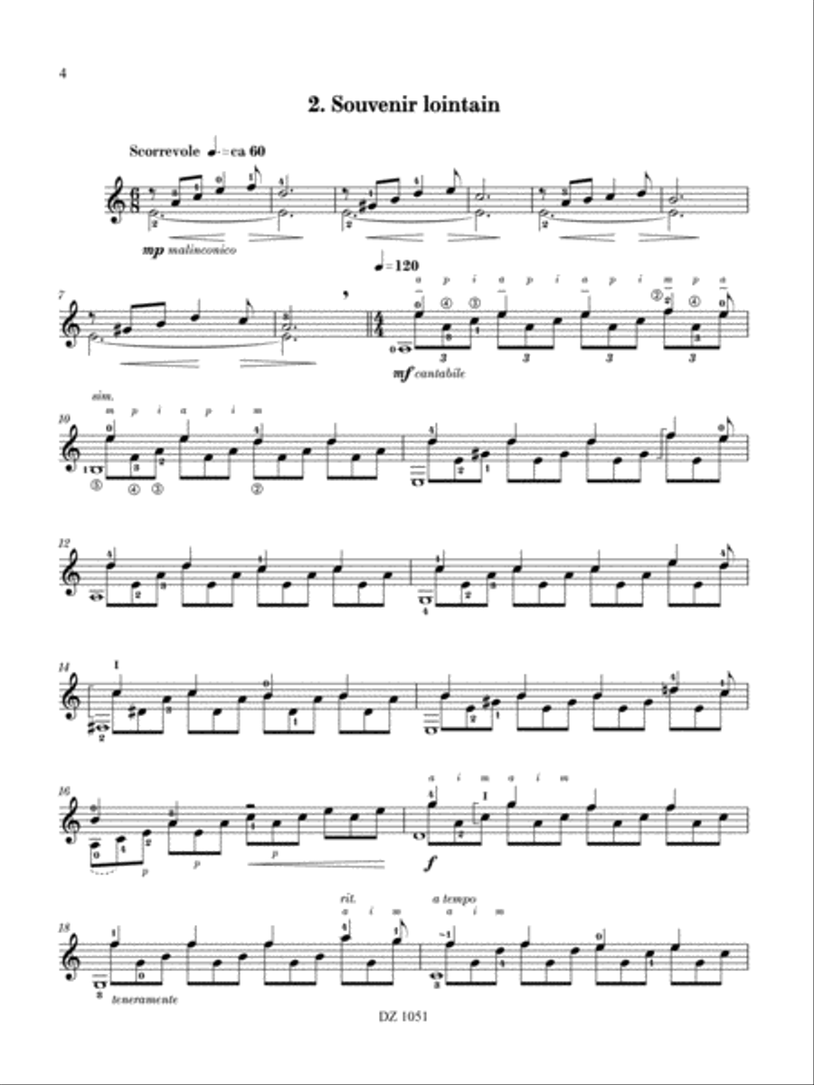 Rivages Classical Guitar scores gallery preview page 4