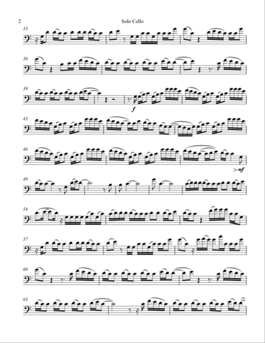 Daylight Cello Solo scores gallery preview page 2