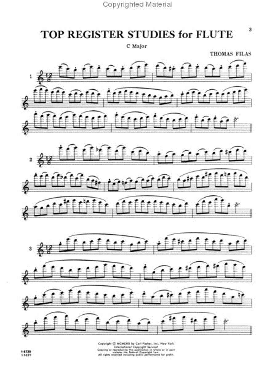 Top Register Studies for Flute Flute scores gallery preview page 2