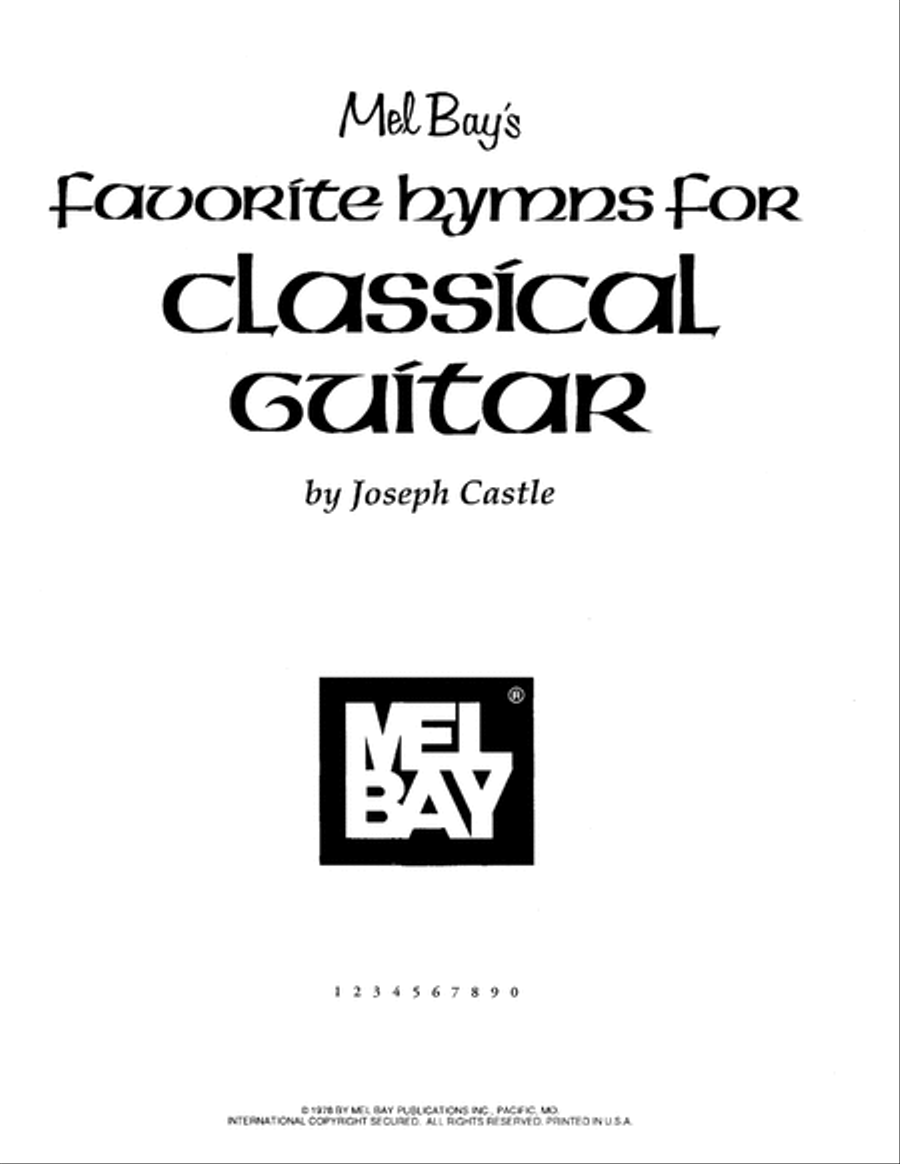 Favorite Hymns for Classical Guitar Acoustic Guitar scores gallery preview page 2