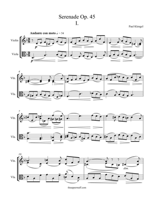 Serenade Op. 45 Movement 1