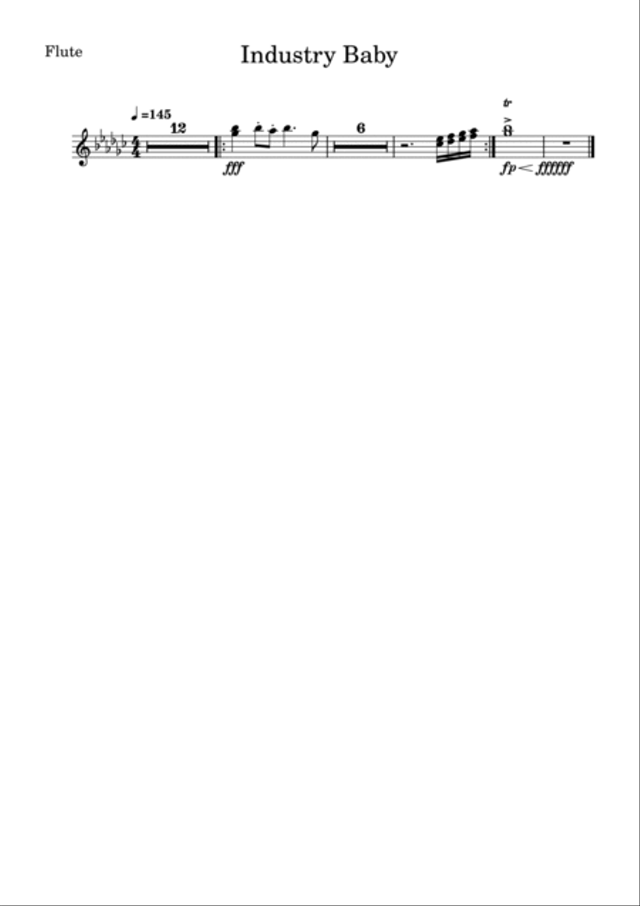 Industry Baby Industry Baby Marching Band scores gallery preview page 5