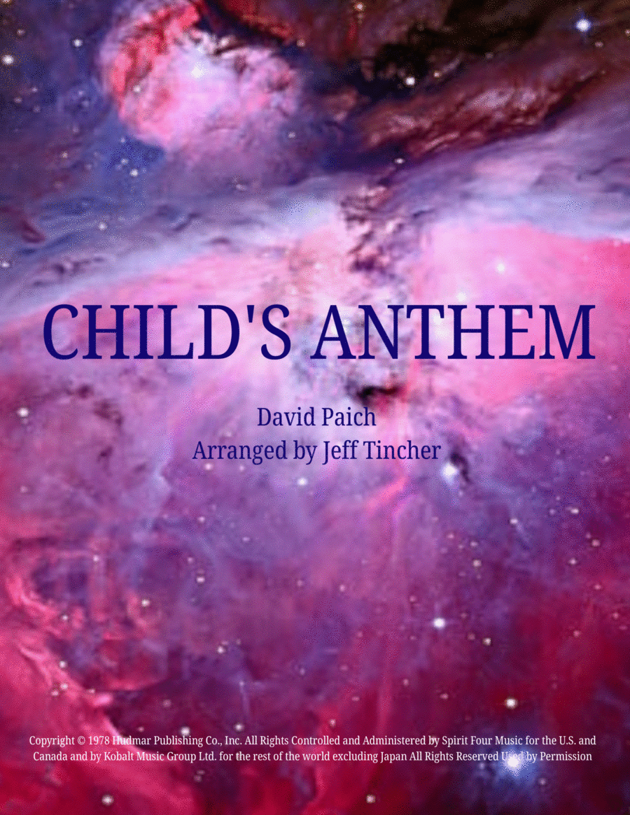 Child's Anthem Piano Solo scores gallery preview page 1
