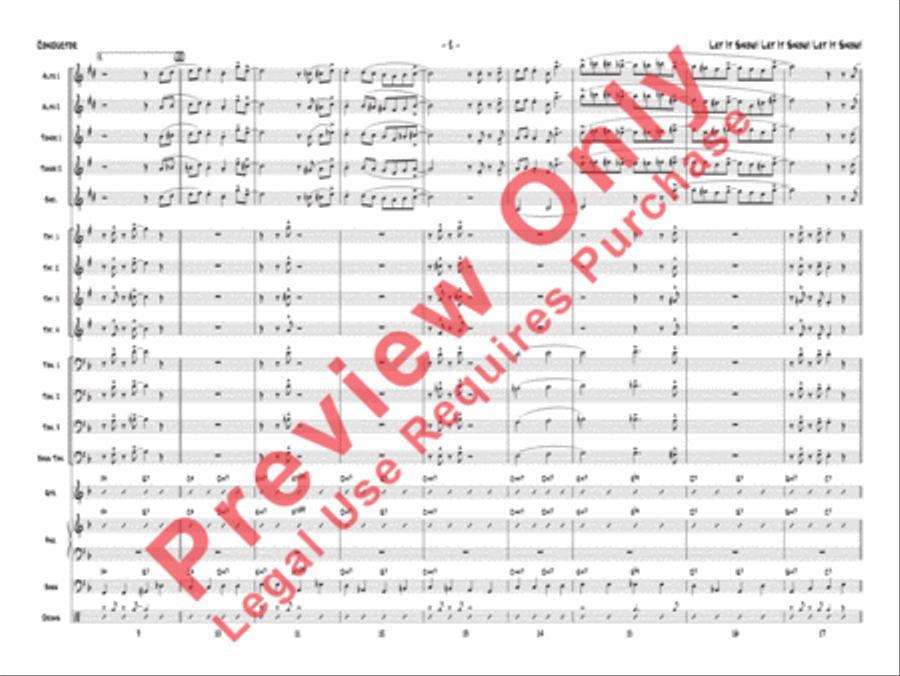 Let It Snow! Let It Snow! Let It Snow! Jazz Ensemble scores gallery preview page 5