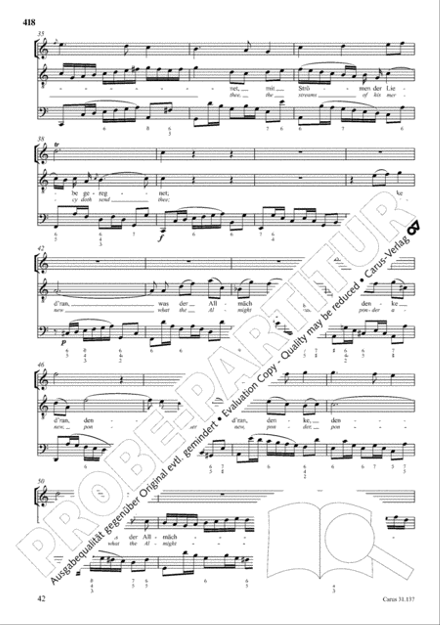 The Complete Sacred Vocal Works (Das geistliche Vokalwerk) Voice scores gallery preview page 419