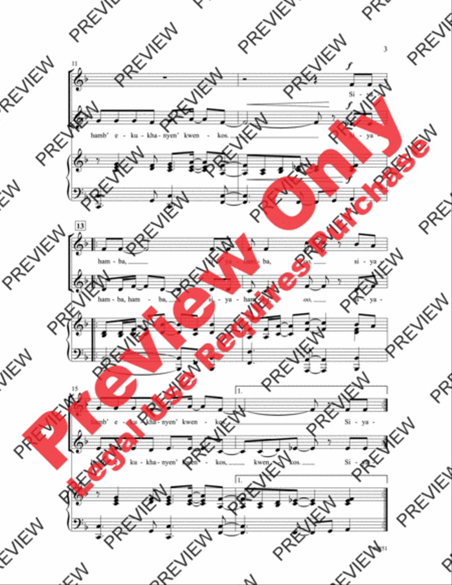 Siyahamba 2-Part scores gallery preview page 4