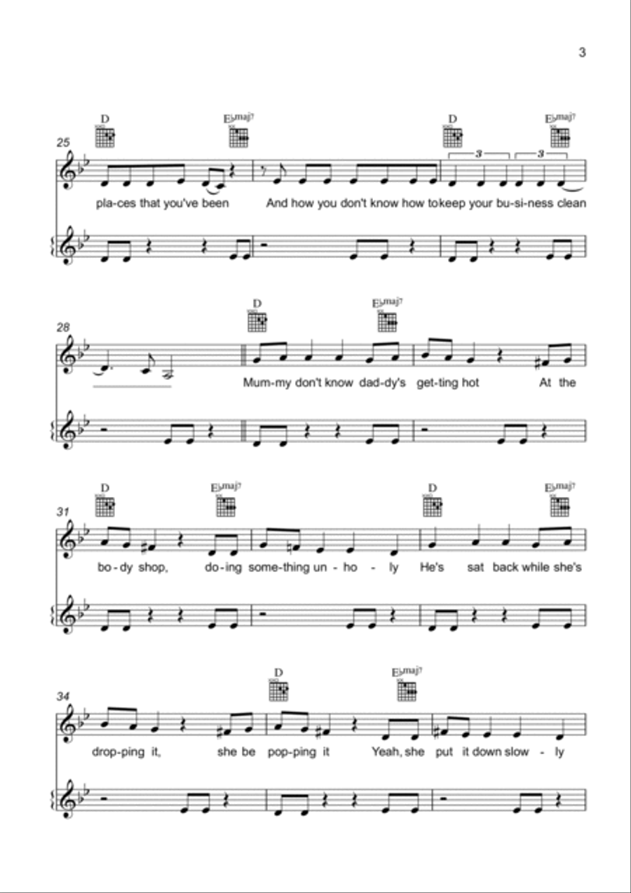 Unholy Easy Piano scores gallery preview page 3