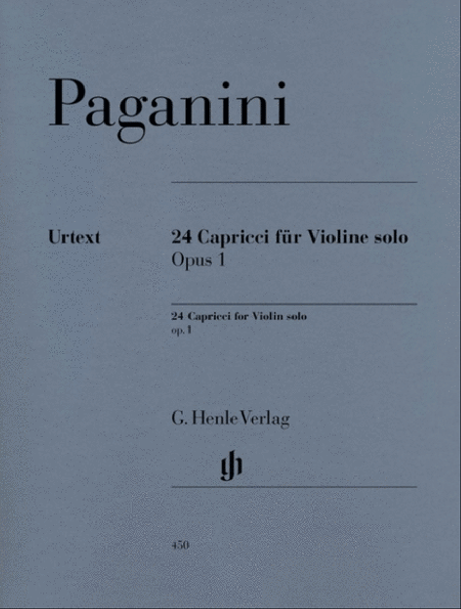 Paganini - 24 Caprices Op 1 Violin Solo Violin Solo scores gallery preview page 1