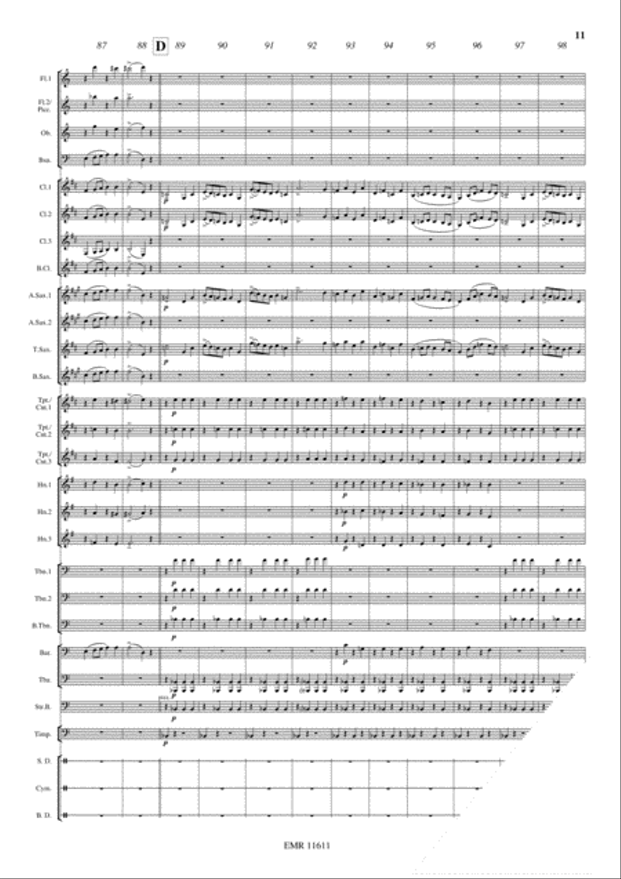 Marche Militaire Francaise Concert Band scores gallery preview page 12