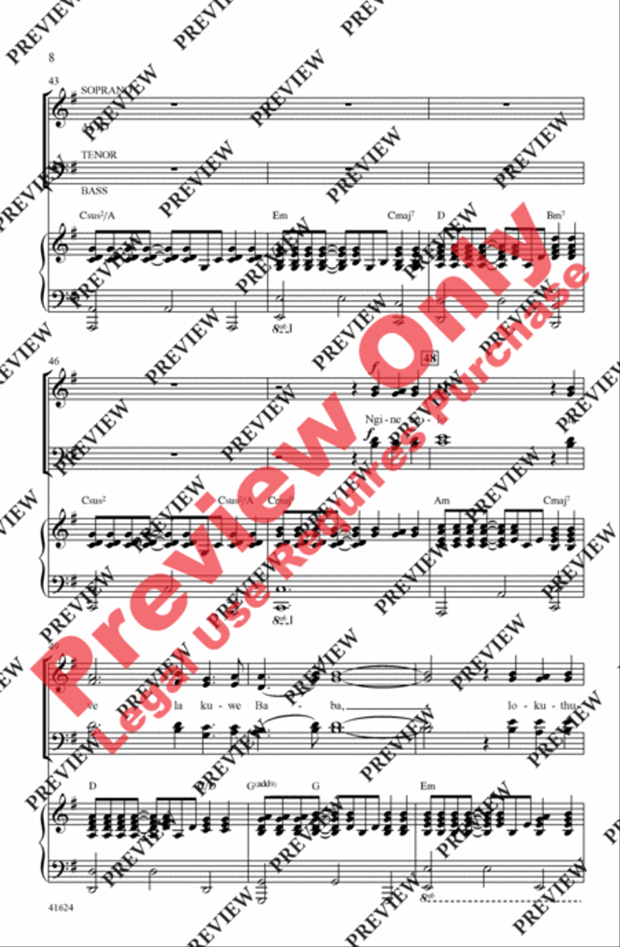 Song of Peace - SoundTrax CD (CD only) Choir scores gallery preview page 8