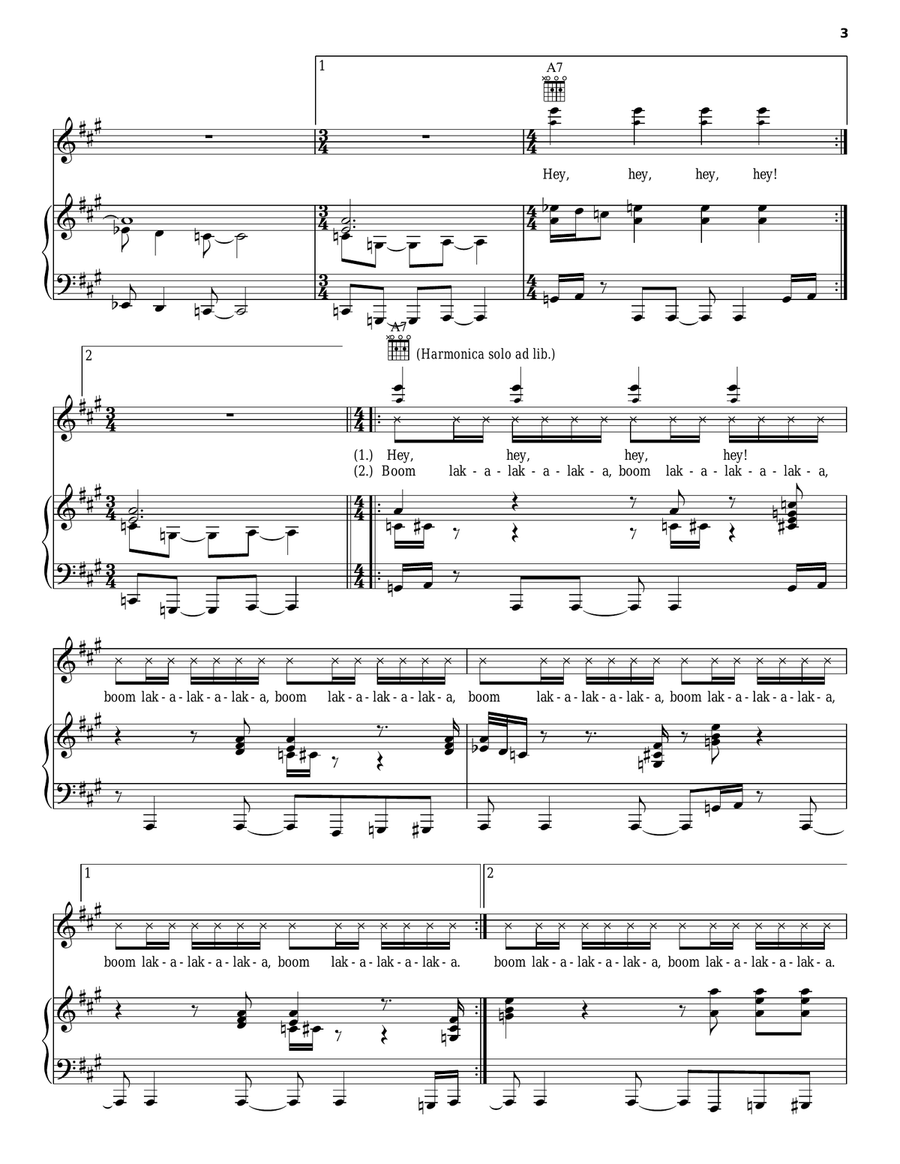 I Want To Take You Higher Piano, Vocal, Guitar scores gallery preview page 3