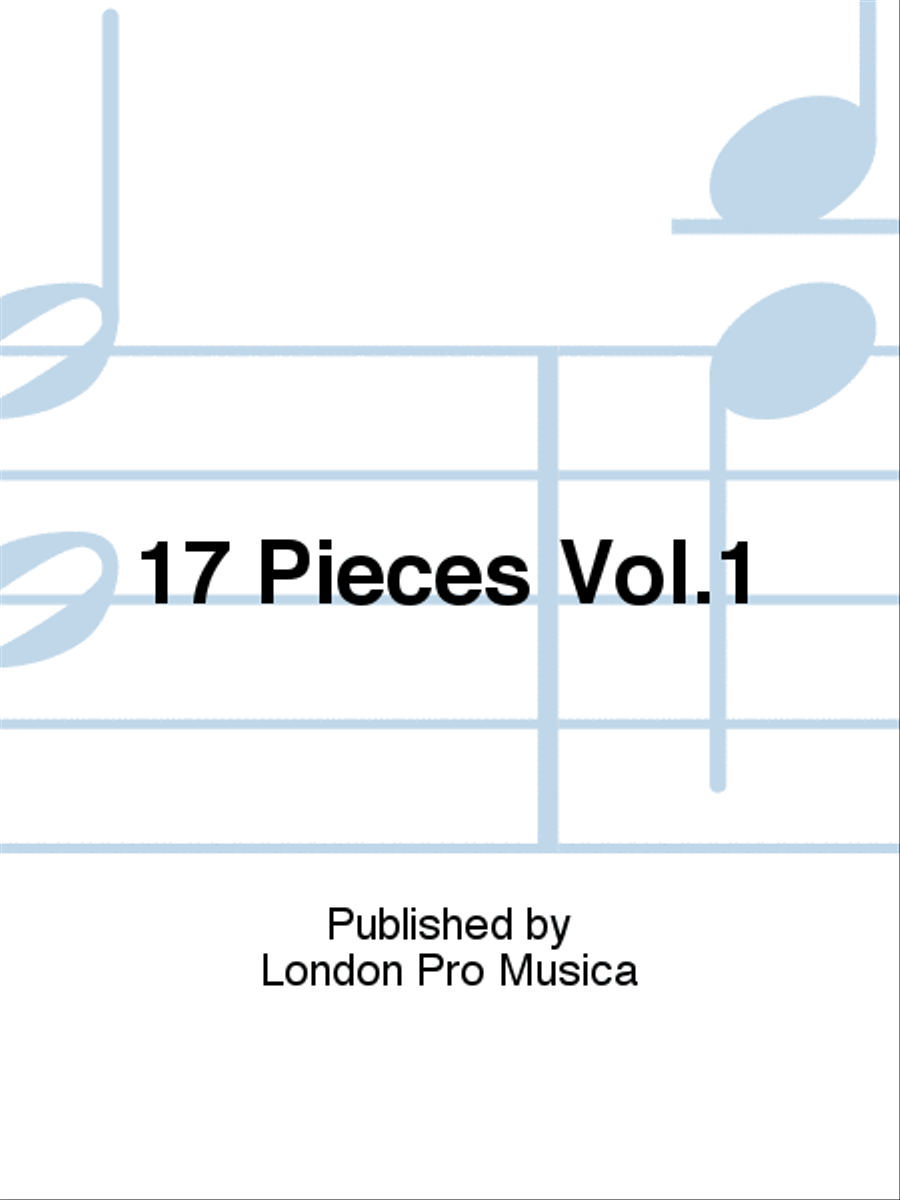 17 Pieces Vol.1 17 Pieces Vol.1 Alto Recorder scores gallery preview page 1