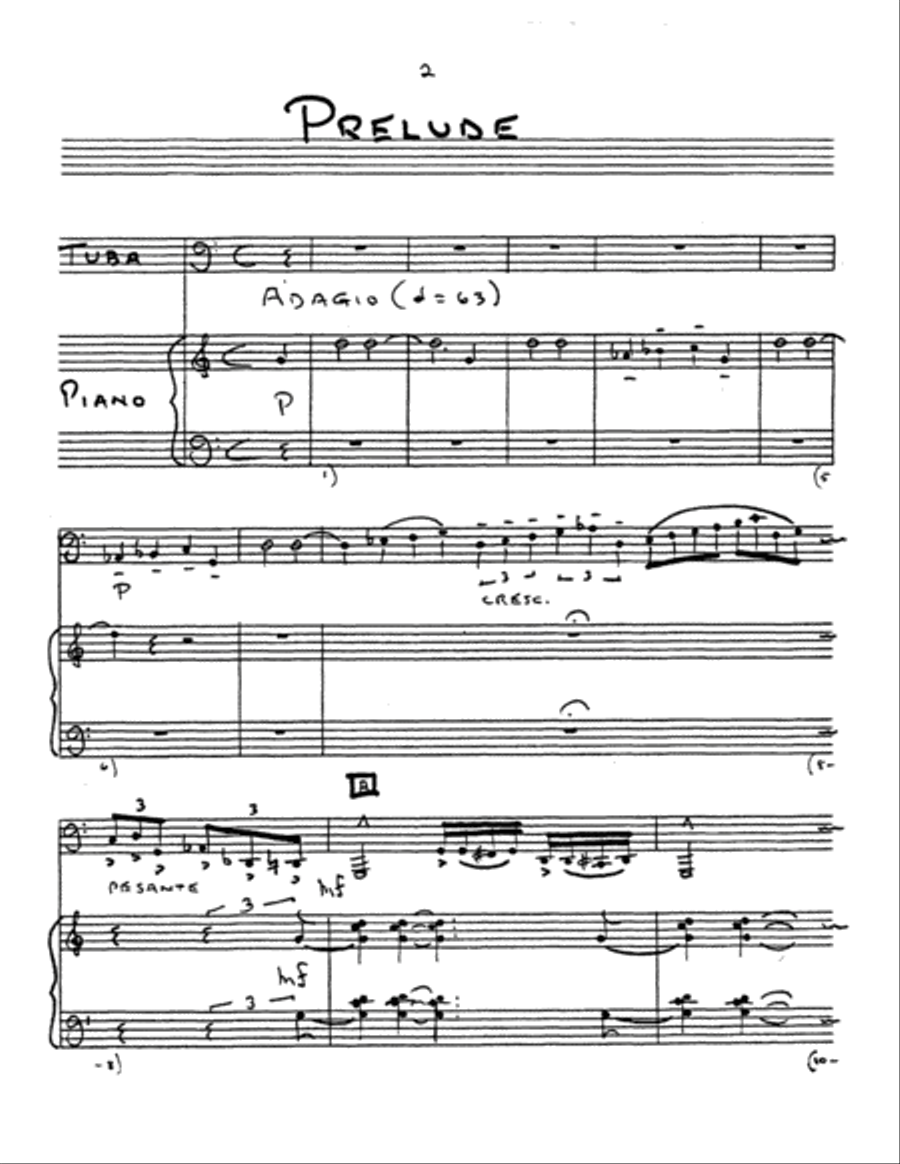 Prelude and Farandola Prelude and Farandola Tuba scores gallery preview page 3