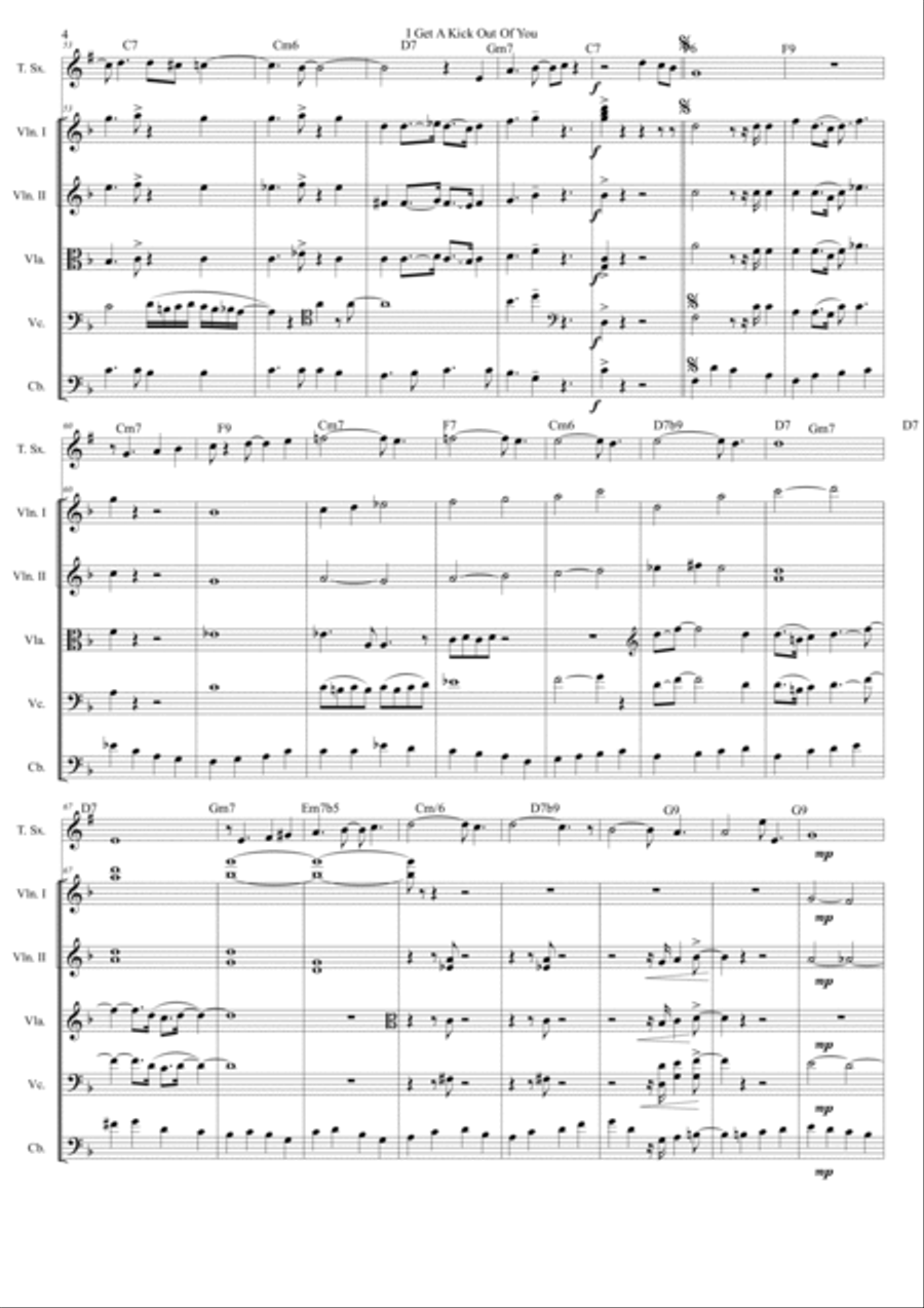 I Get A Kick Out Of You Cello scores gallery preview page 4