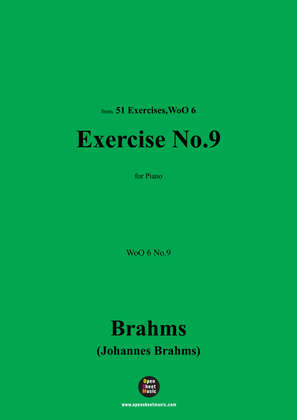 Book cover for Brahms-Exercise No.9,WoO 6 No.9,for Piano