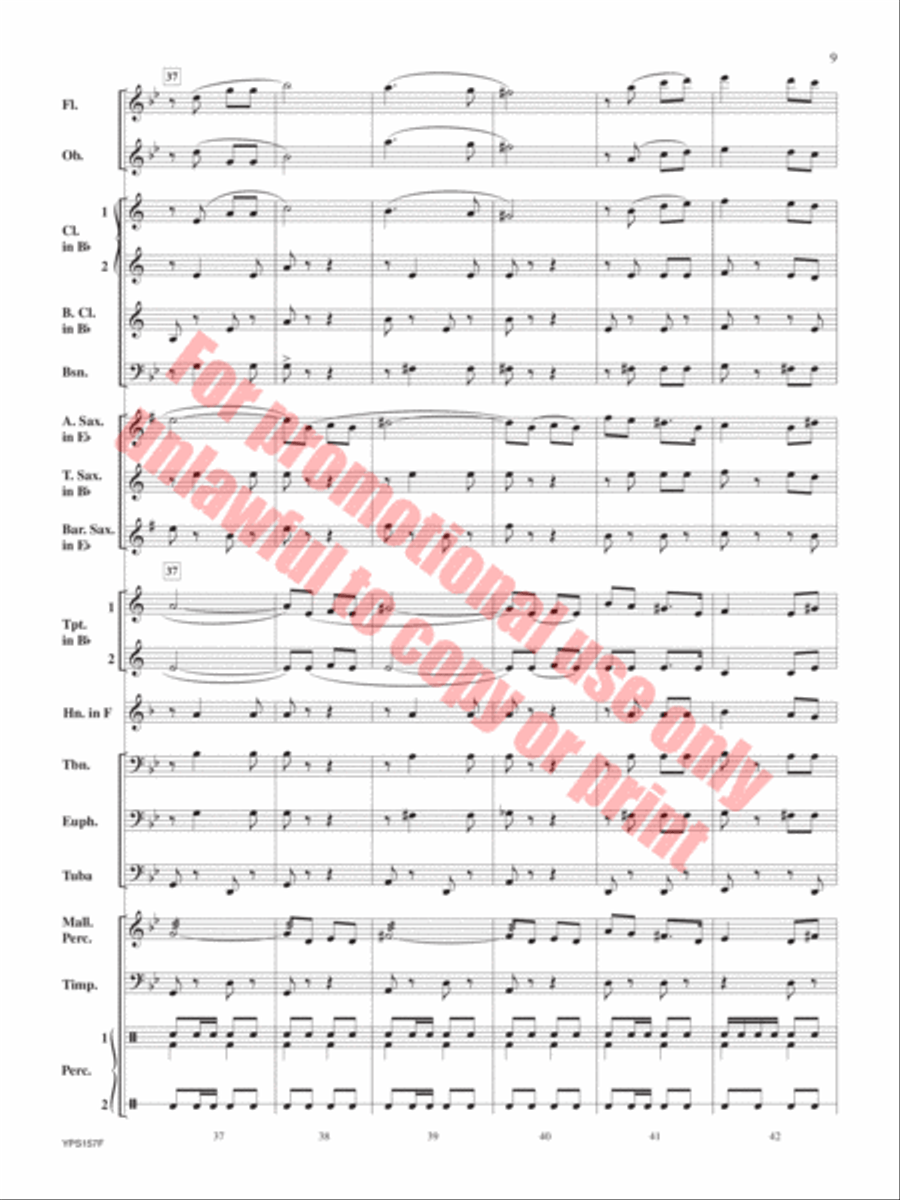 The Red Cape Concert Band scores gallery preview page 10