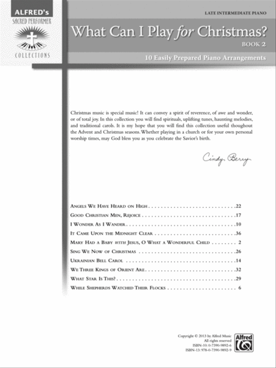 What Can I Play for Christmas?, Book 2 Piano Solo scores gallery preview page 2