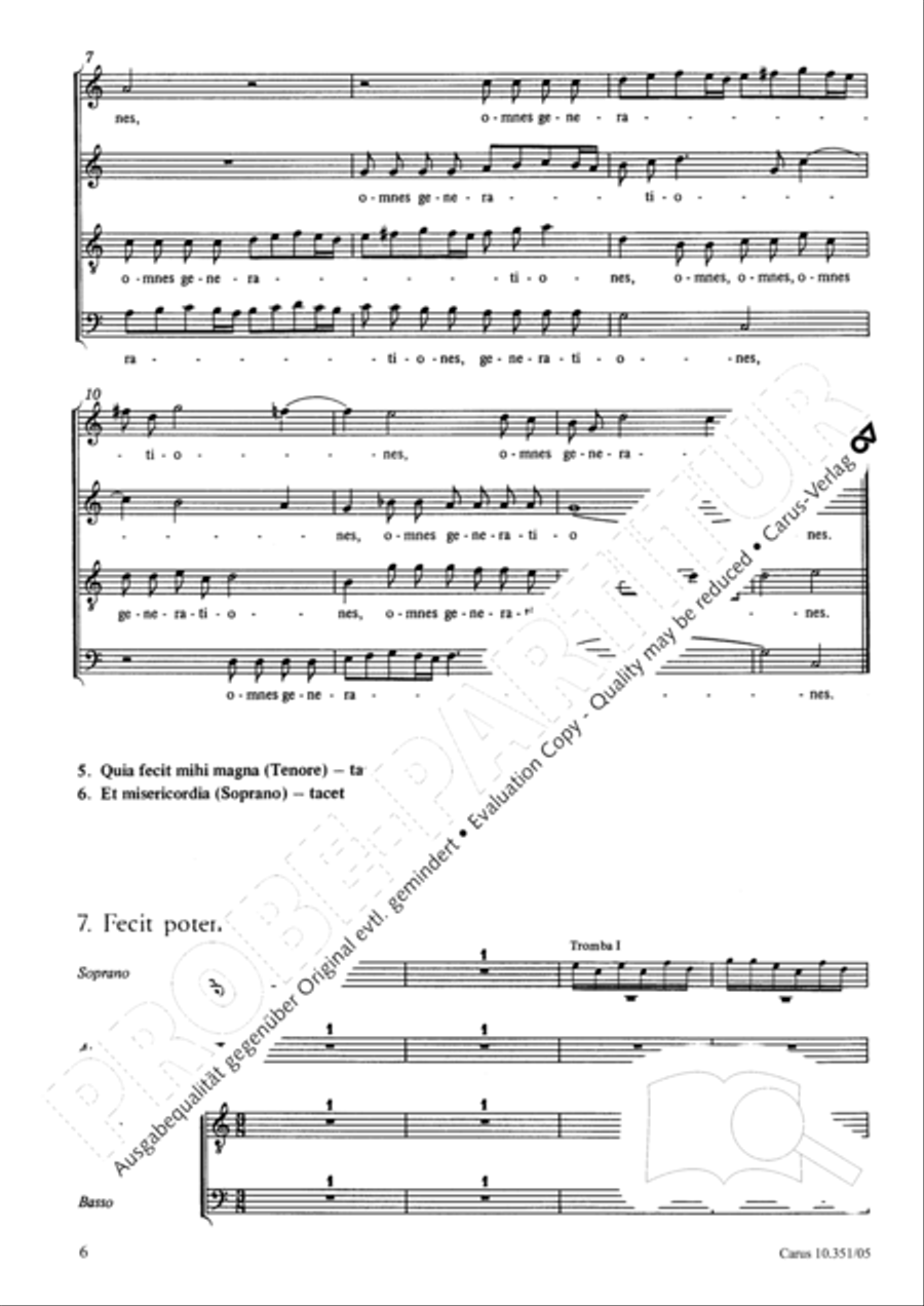 Magnificat 4-Part scores gallery preview page 7