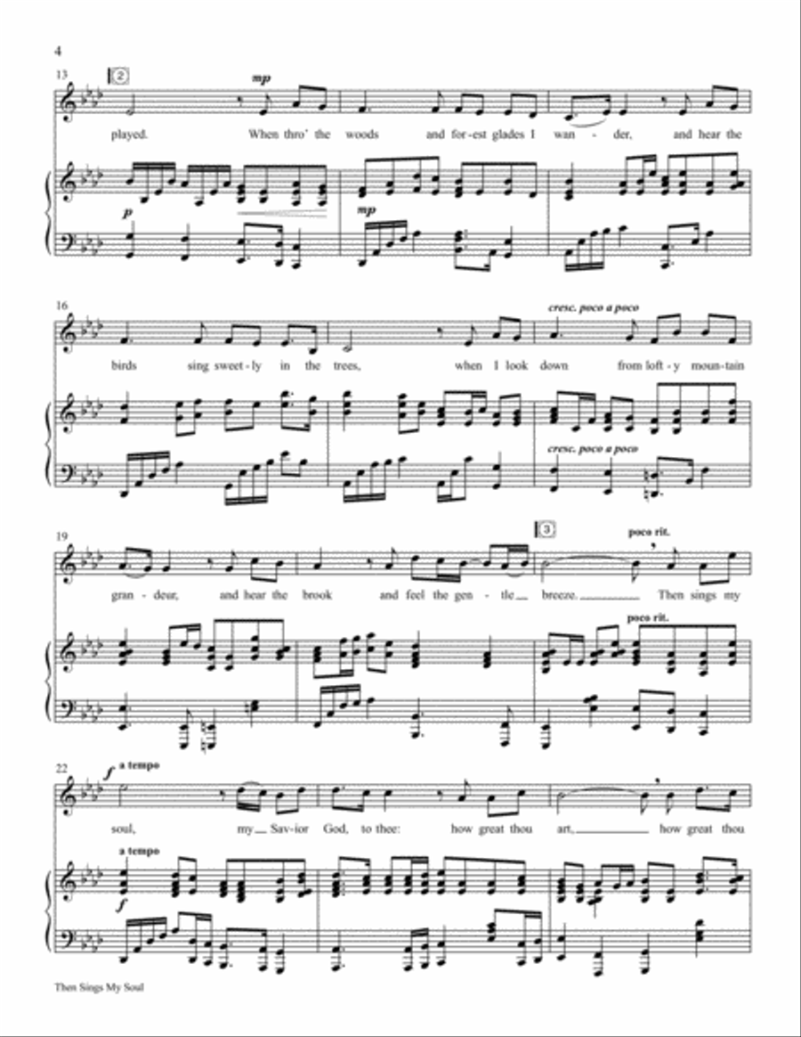Then Sings My Soul (How Great Thou Art) Then Sings My Soul (How Great Thou Art) Voice scores gallery preview page 3