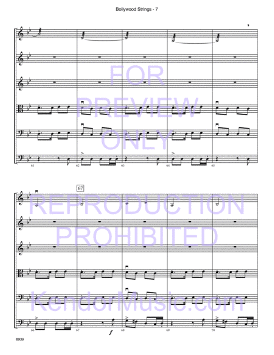 Bollywood Strings (Junior Edition) String Orchestra scores gallery preview page 8
