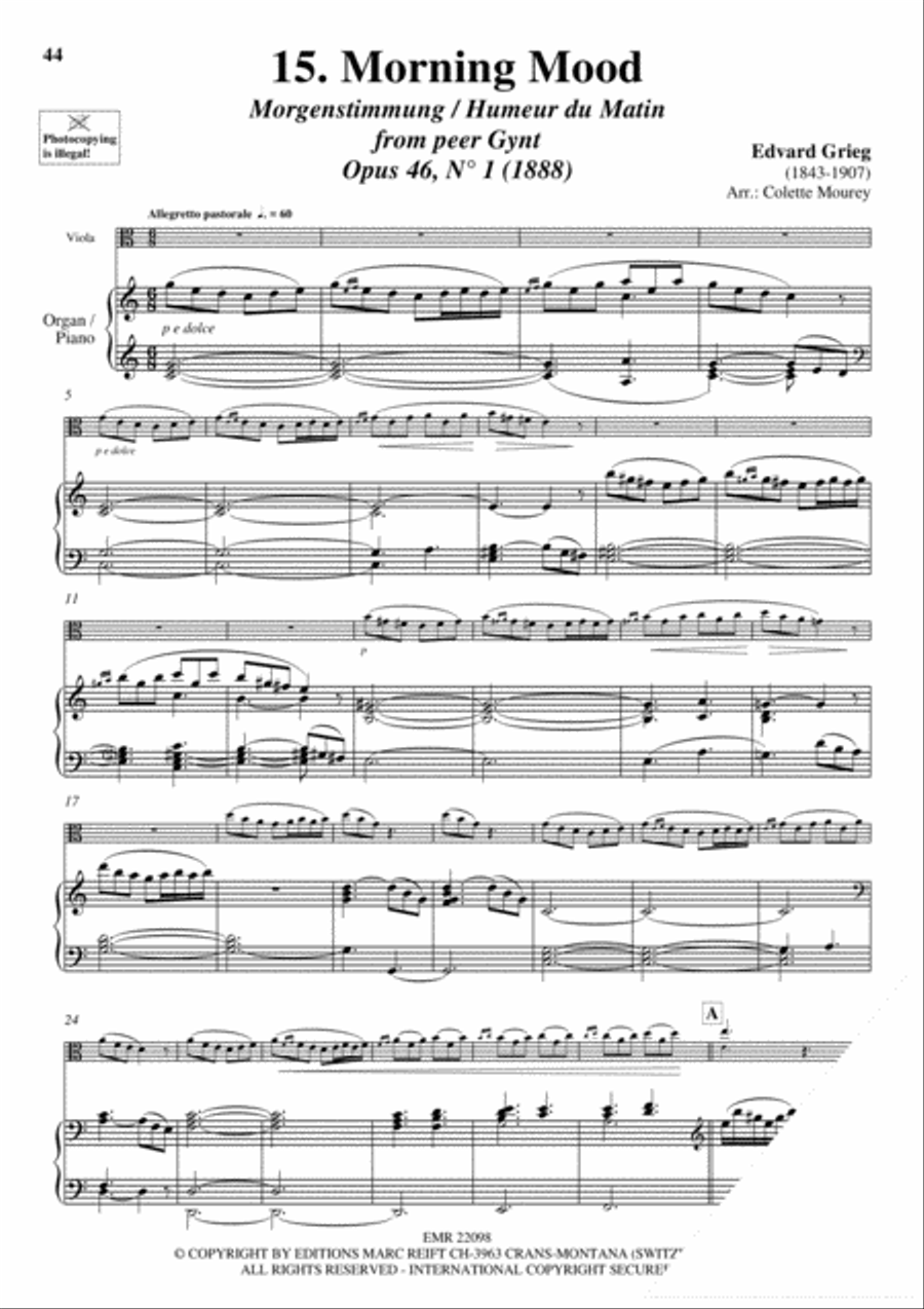 20 Greatest Meditations Piano Accompaniment scores gallery preview page 17